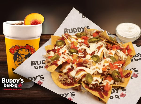 Buddy’s bar-b-q Brings Back Loaded Nachos and Introduces Sweet Peach Tea